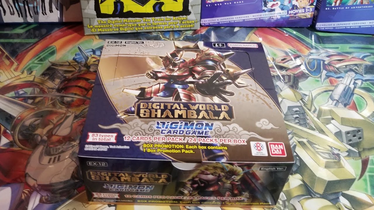 Opening a 2nd Booster of Digimon EX12 Digital World Shambala!