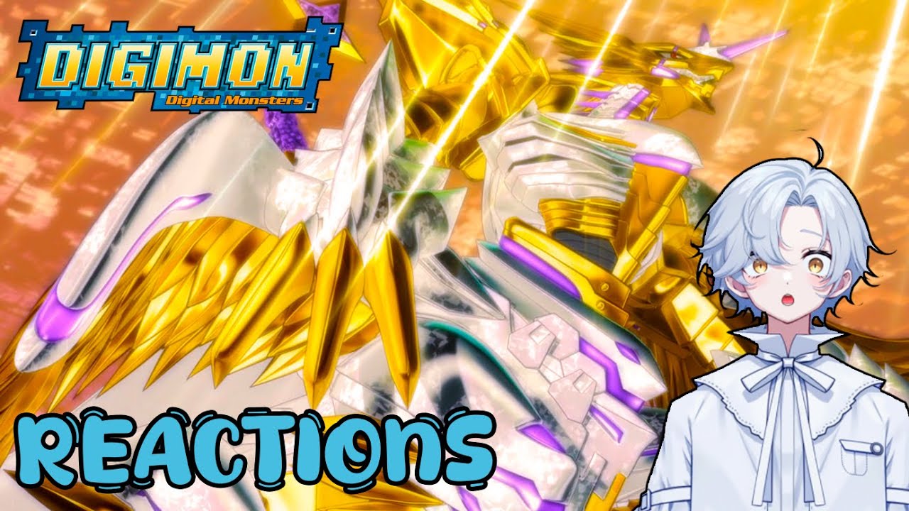FIRST TIME REACTING TO DIGIMON UNIVERSE: APPLI MONSTERS EVOLUTIONS