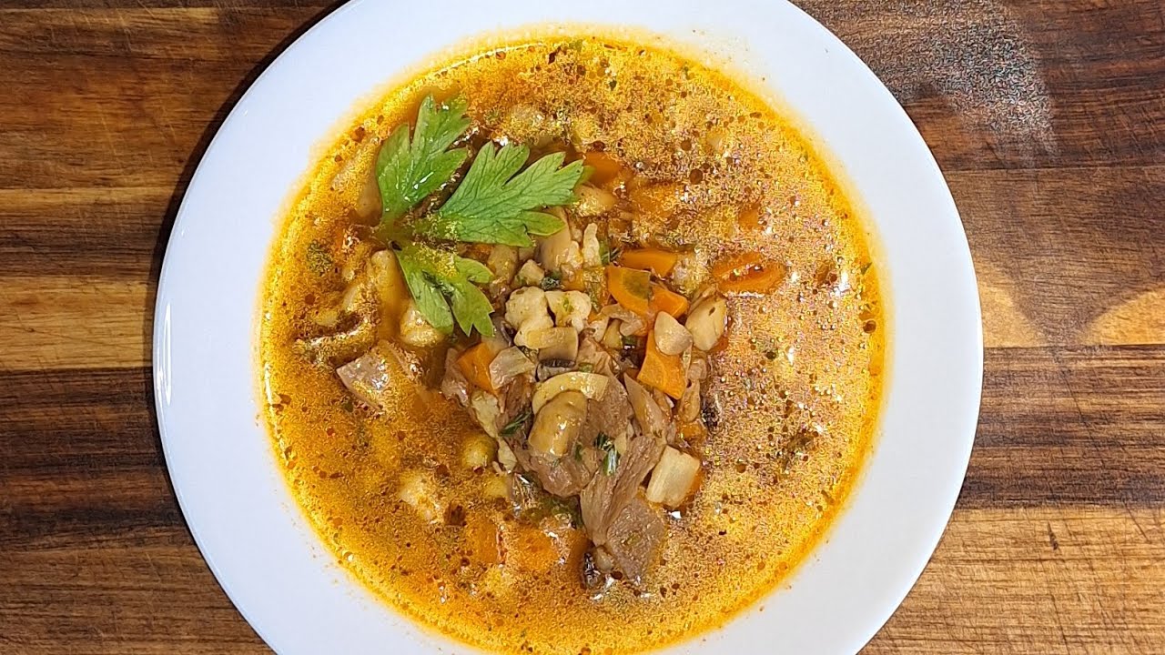 MAGYAROS GOMBALEVES RESZELT TÉSZTÁVAL/NAGYON GYORS ÉS EGYSZERŰ ÉS ISTENI LEVES 🍄‍🟫🥕🥣