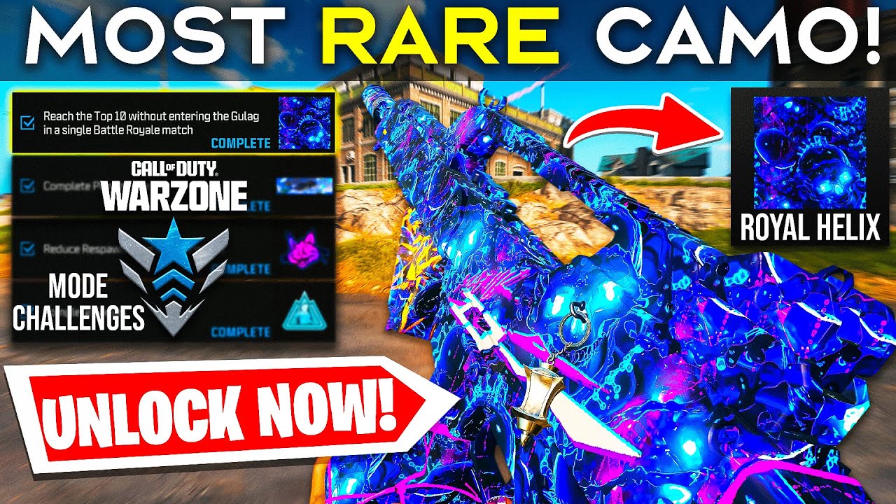 HOW TO UNLOCK Royal Helix CAMO FAST! | MOST RARE CAMO in WARZONE 😍