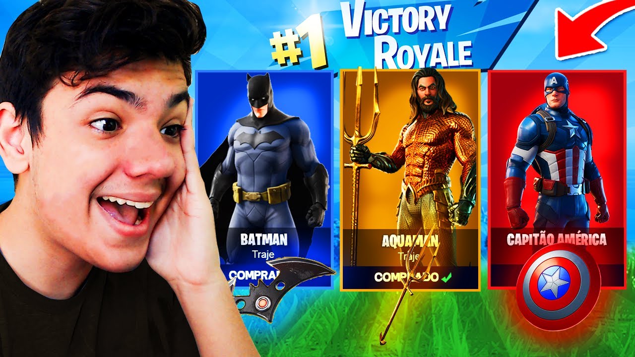 DESAFIO DO SUPER HERÓI *ALEATÓRIO* NO FORTNITE TEMPORADA 3