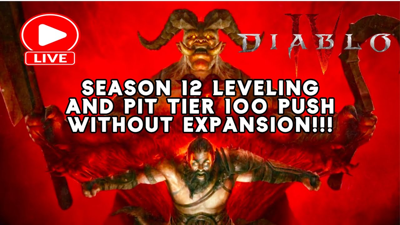 Diablo 4 Season 12 WITHOUT EXPANSION GOING FOR PIT 100! (Portrait)