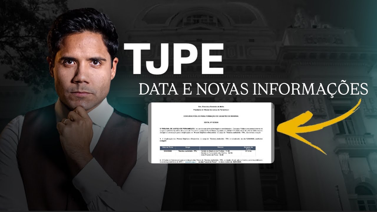 Concurso TJPE: data, prova, n&iacute;vel e novas informa&ccedil;&otilde;es, banca IBFC