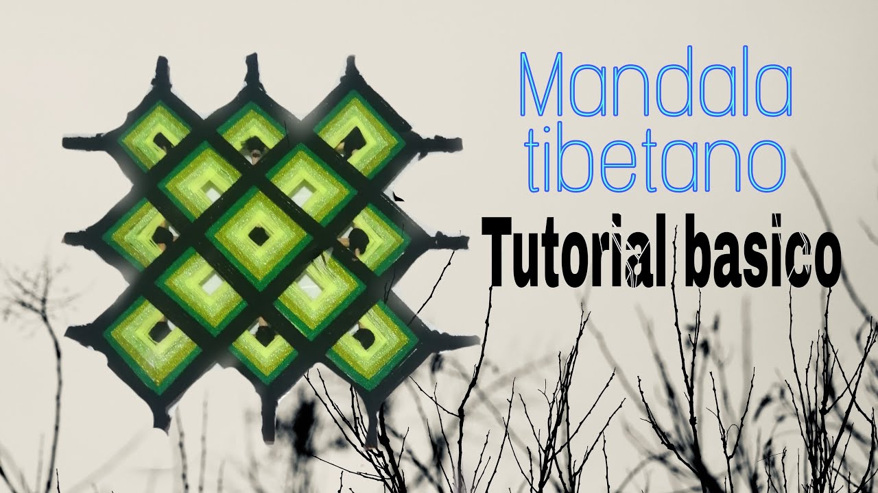 Como hacer un MANDALA tibetano (paso a paso )