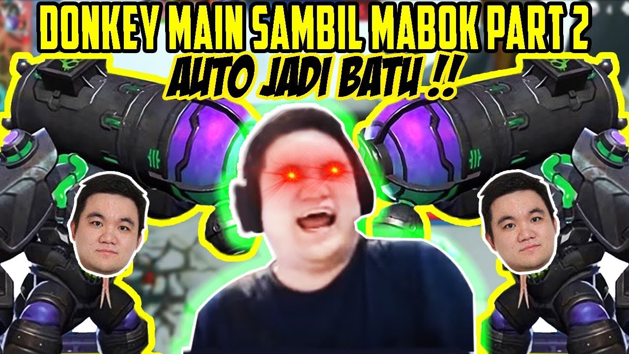 DONKEY MAIN SAMBIL MABOK WAJIB DITONTON KOCAK PARAH!!DIKUTUK JADI BATU!!