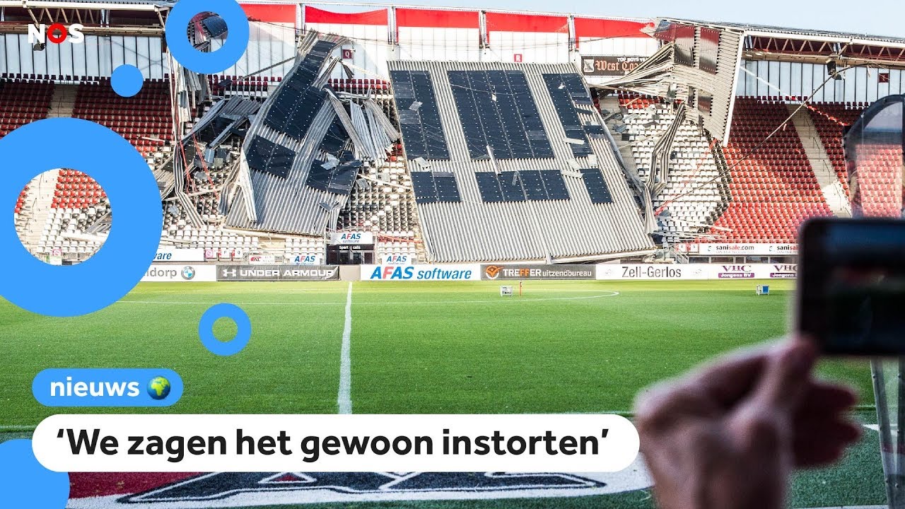 AZ-fans geschrokken door ingestort stadion