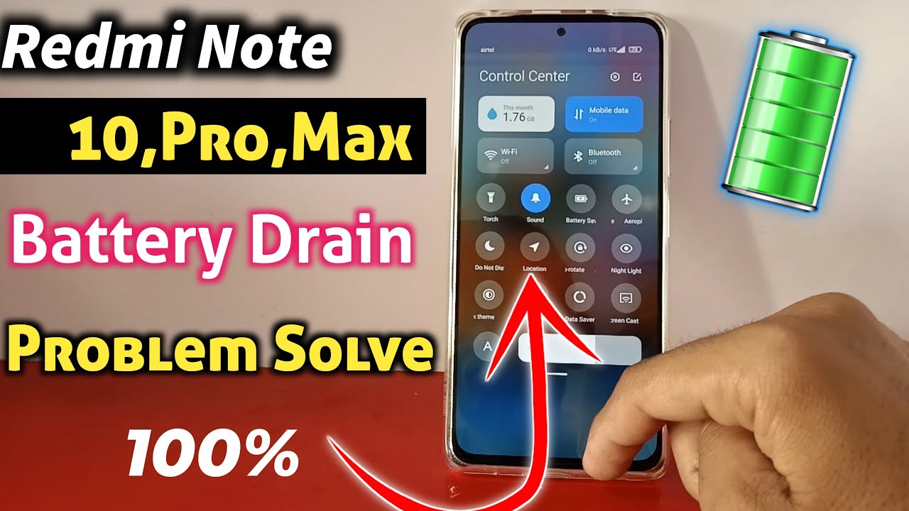 Redmi Note 10 Pro Battery Drain Problem Solve | Redmi Note 10, Pro,Max Battery Saving Hidden Trick