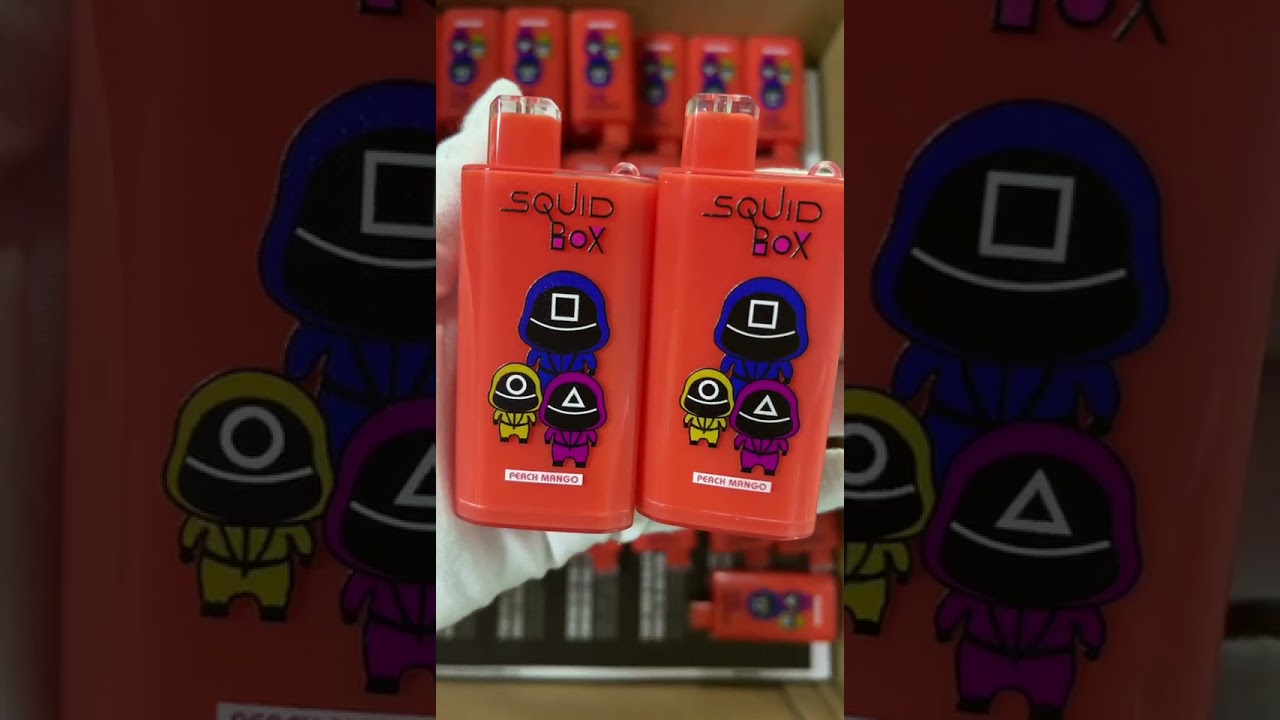 Squid Box 5200puffs, Squid Game disposable electronic cigarette, randm Squid Box rechargeable vapes