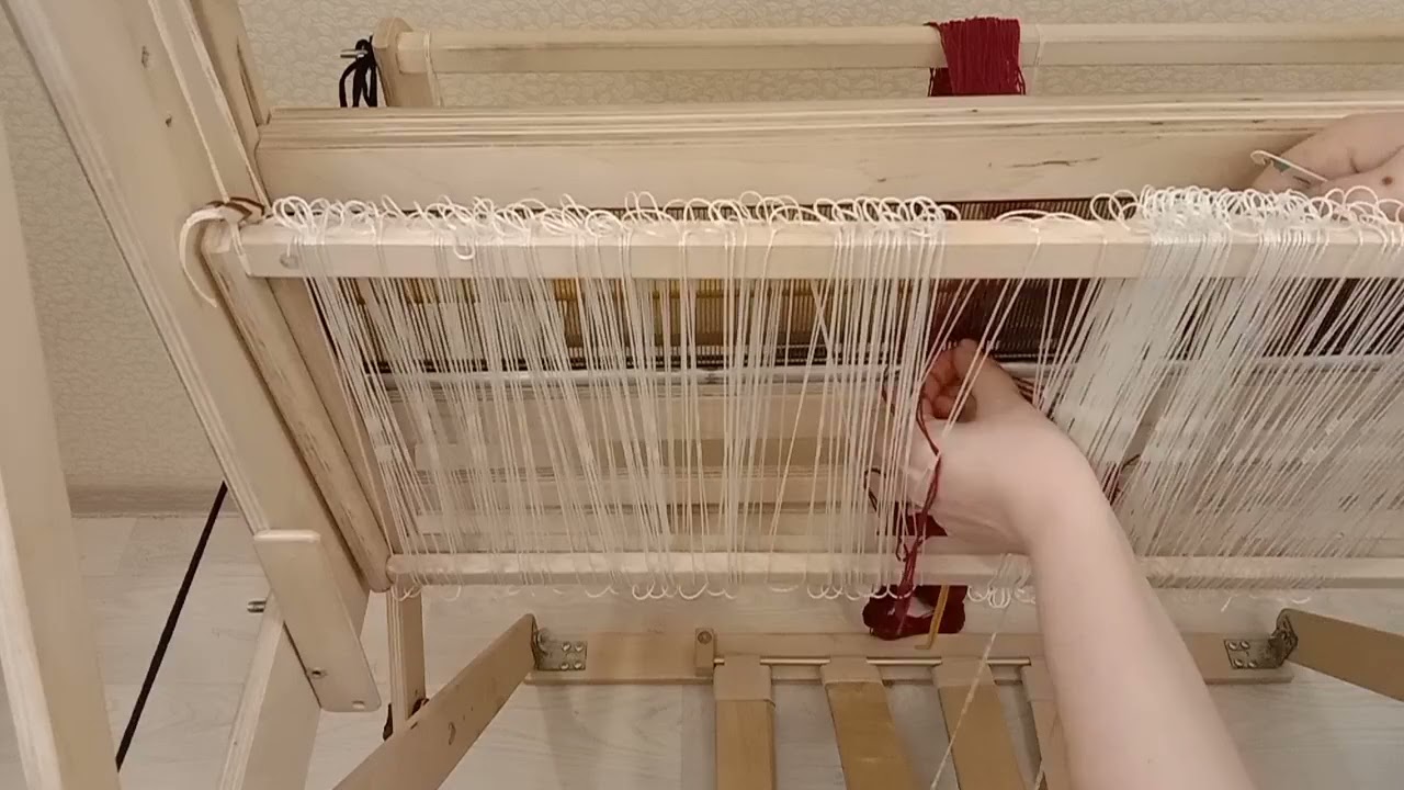 Быстрая заправка ремизного ткацкого станка.