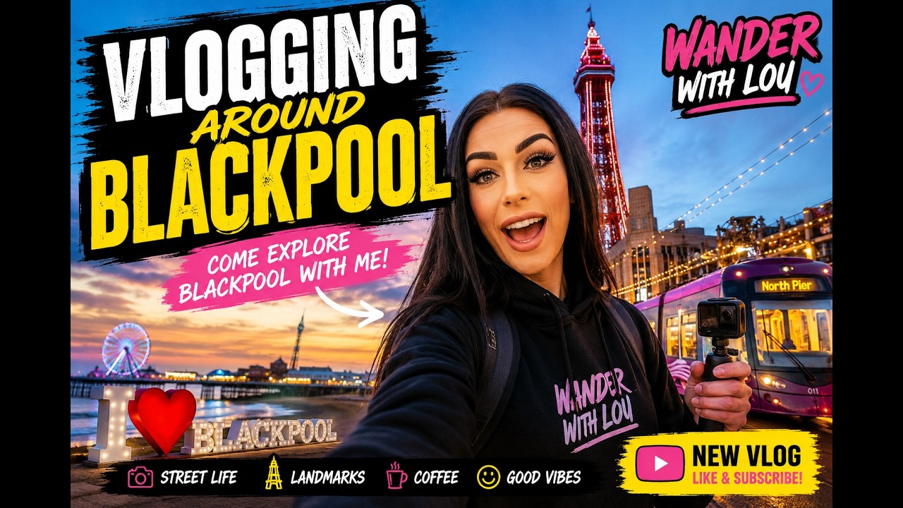 VLOGGING AROUND BLACKPOOL 🏖️ | Wander With Lou