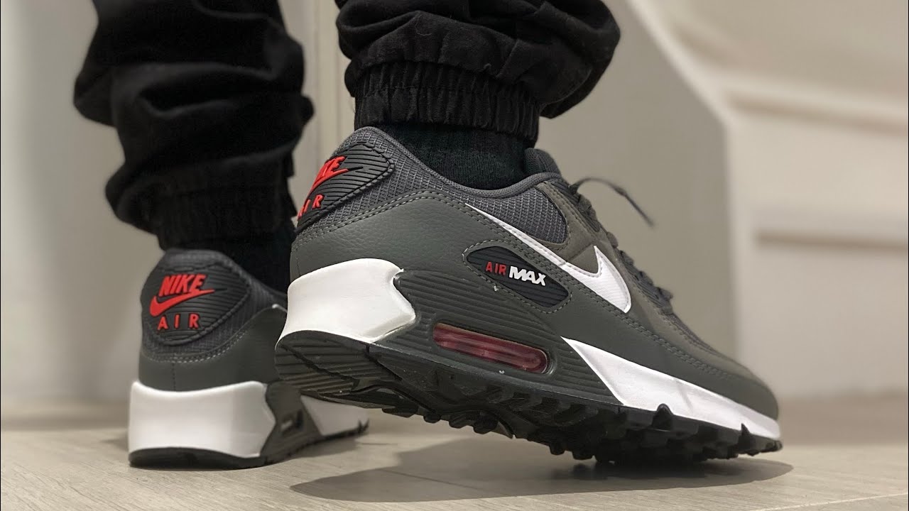 SLEPT ON! NIKE AIR MAX 90 IRON GREY WHITE UNIVERSITY RED On Feet Review