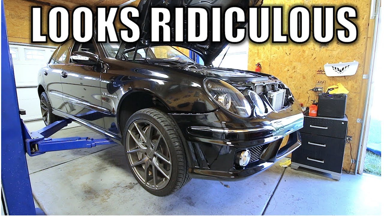 Are Cheap Aftermarket Bumpers Worth It Or Total Garbage?  E55 AMG Build PT 6 - E63 Front Bumper.