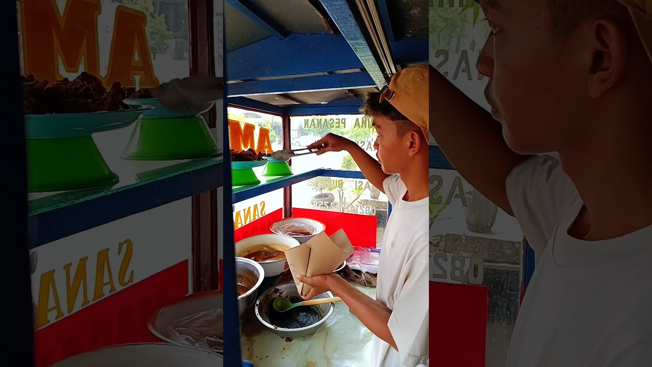 Warung Masakan Nasi Padang seporsi 10000 porsi besar! #kangpardi #kulinerponorogo