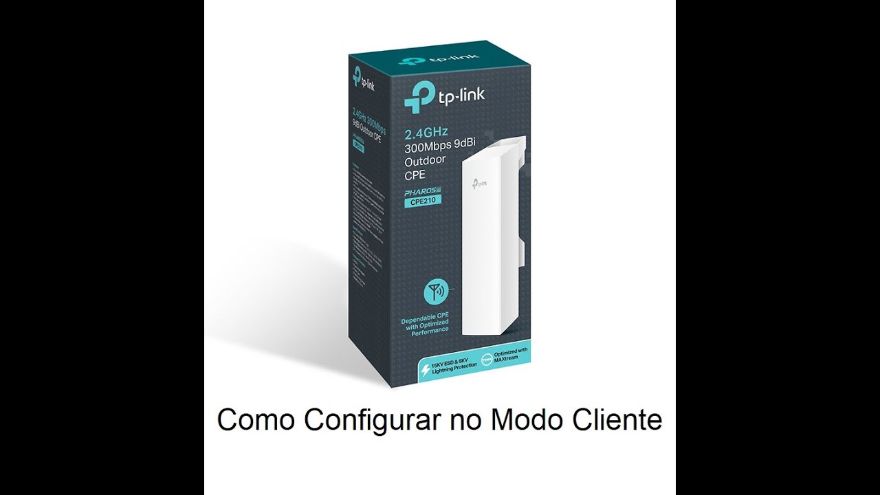 Como Configurar TP-Link CPE210 Modo Cliente
