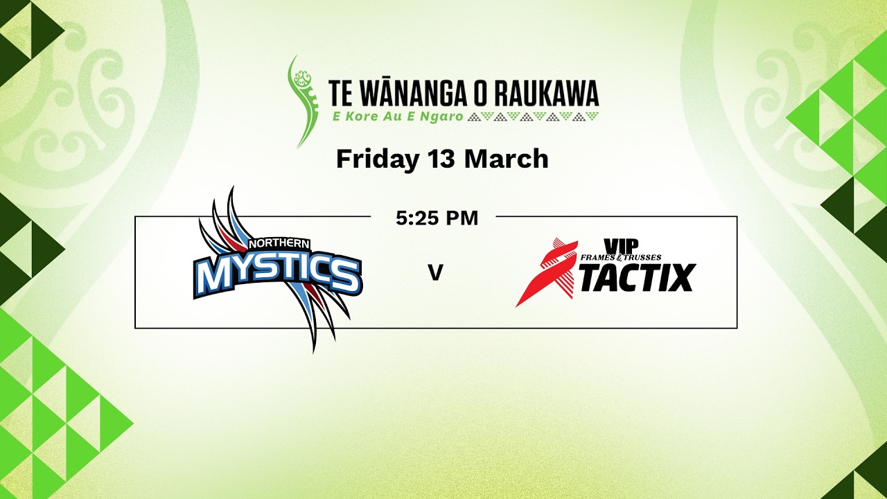 Te Wānanga o Raukawa 2026 Pre-Season Netball | Mystics v Tactix