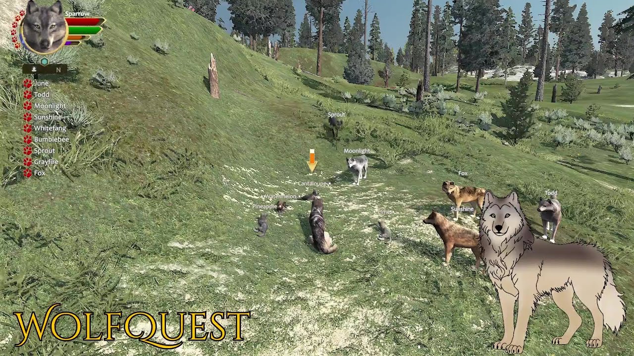 WolfQuest - Воробьиная стая - Эпизод 48