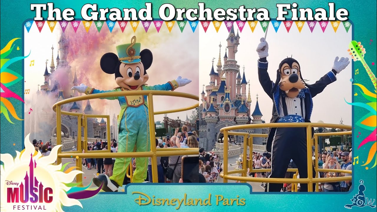 [Disneyland Paris 4K] The Grand Orchestra Finale - Disney Music Festival