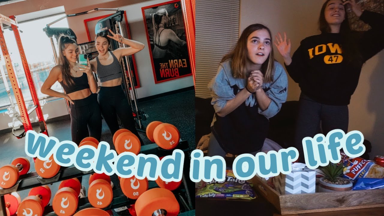 College Weekend in Our Life: Hotworx, Watching Football, Studying
