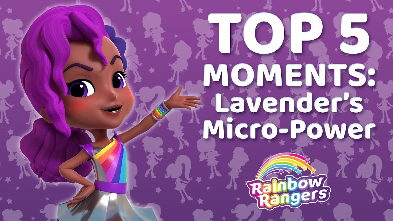 Top 5 Lavender Super Power Moments | Rainbow Rangers