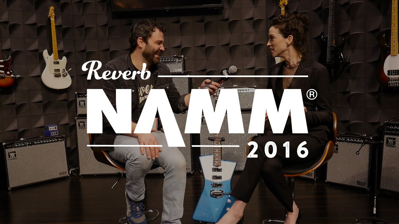 Annie Clark talks about the Music Man St. Vincent Signature at the NAMM Show 2016
