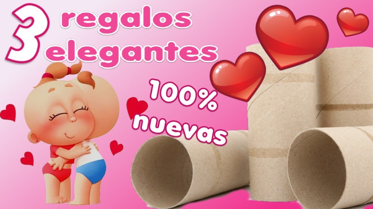 Manualidades de San Valentin fáciles ❤️ rollos papel higiénico Reciclaje regalos amor 14 de febrero