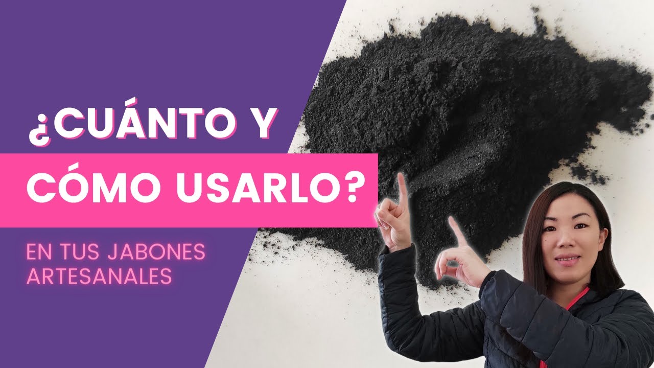 CARBÓN ACTIVADO para tus JABONES ARTESANALES