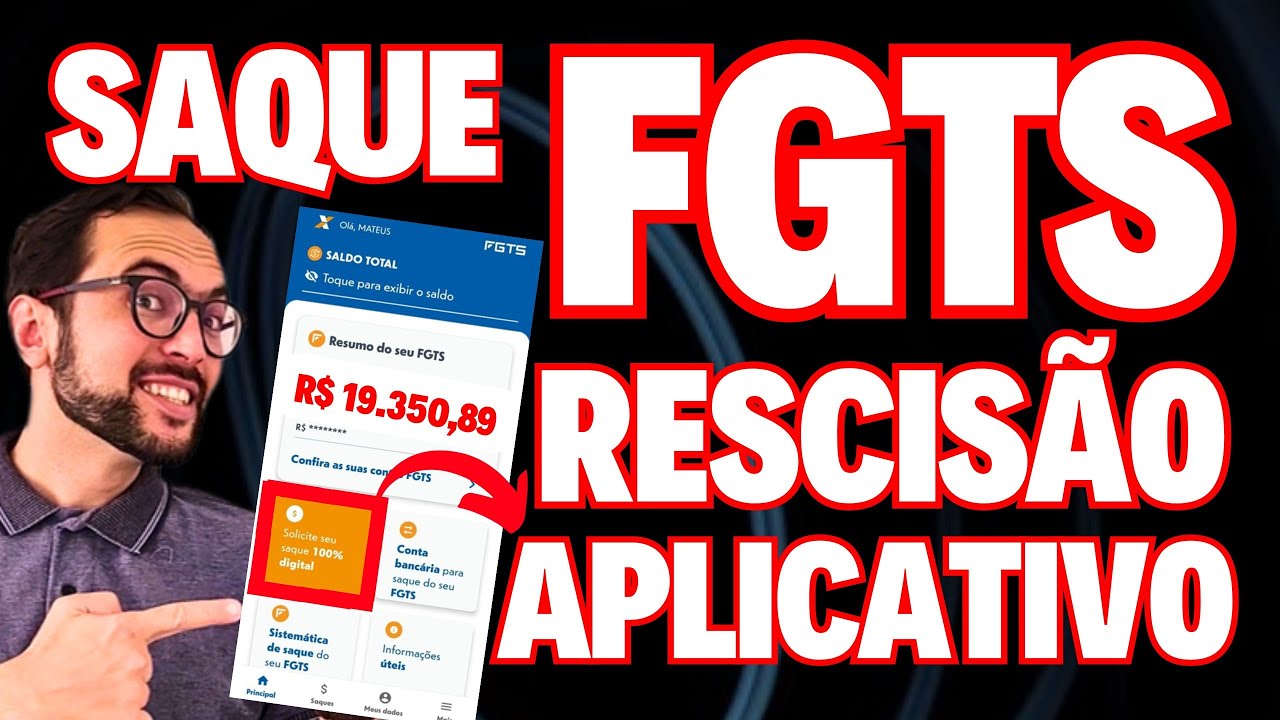 SAQUE FGTS APÓS DEMISSÃO E A MULTA DO FGTS PELO APLICATIVO DO BANCO CAIXA - SACAR FGTS PASSO A PASSO