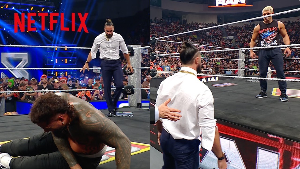 Cody Rhodes saves Jey Uso from Seth Rollins' attack! | WWE Raw | 6/16/25