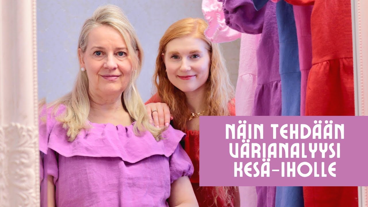 Näin tehdään värianalyysi kesä-iholle // Viileät ja murretut sävyt ~ Nina Jasmin