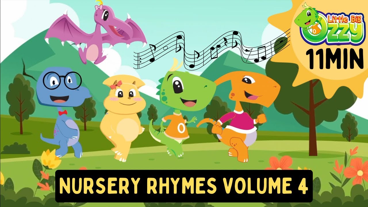 Mr Golden Sun, Dinos Go Marching + Many More | Nursery Rhymes Volume 4| Children Learning Songs