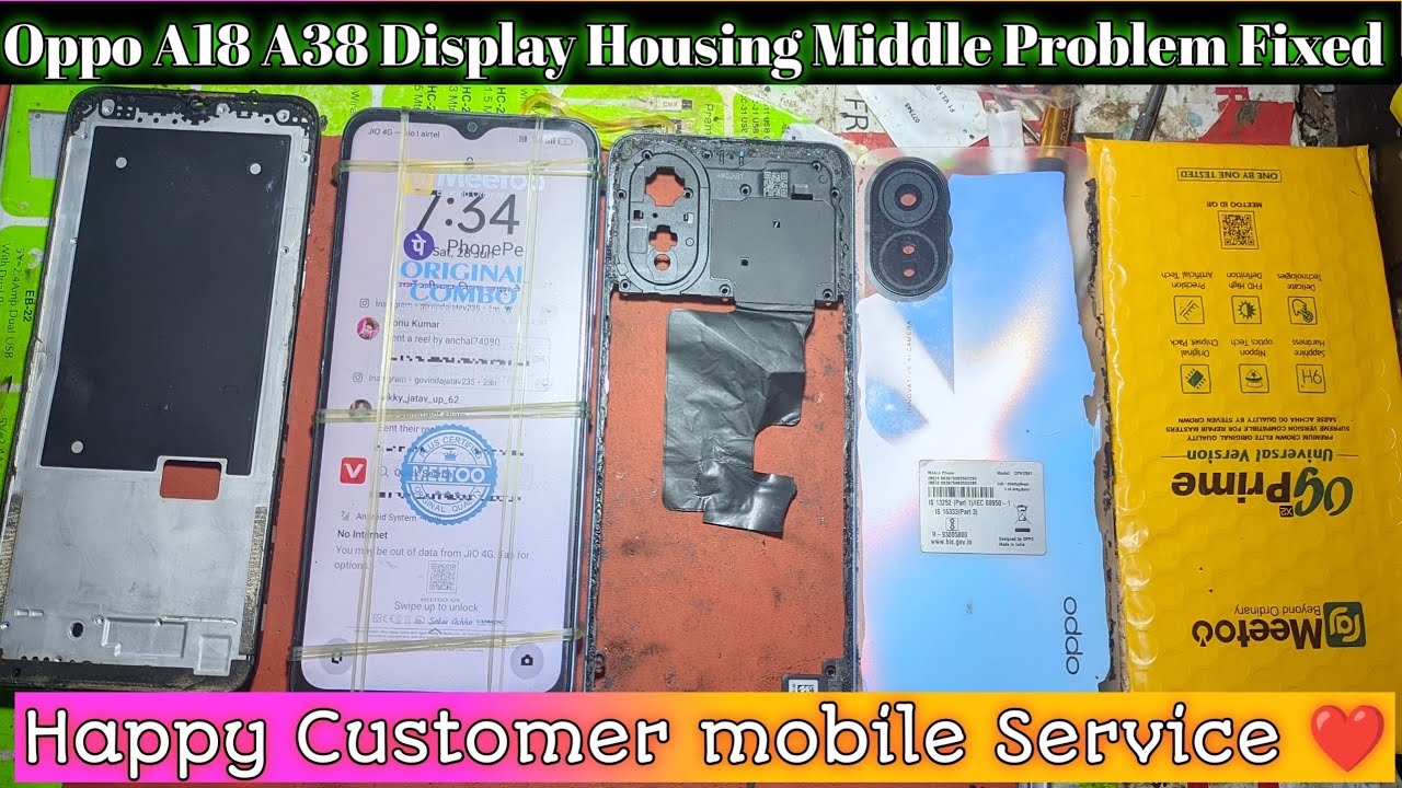 Oppo A18 A38 Display Housing Middle Replacement kaise kare|how to change oppo A18 A38 Display #how