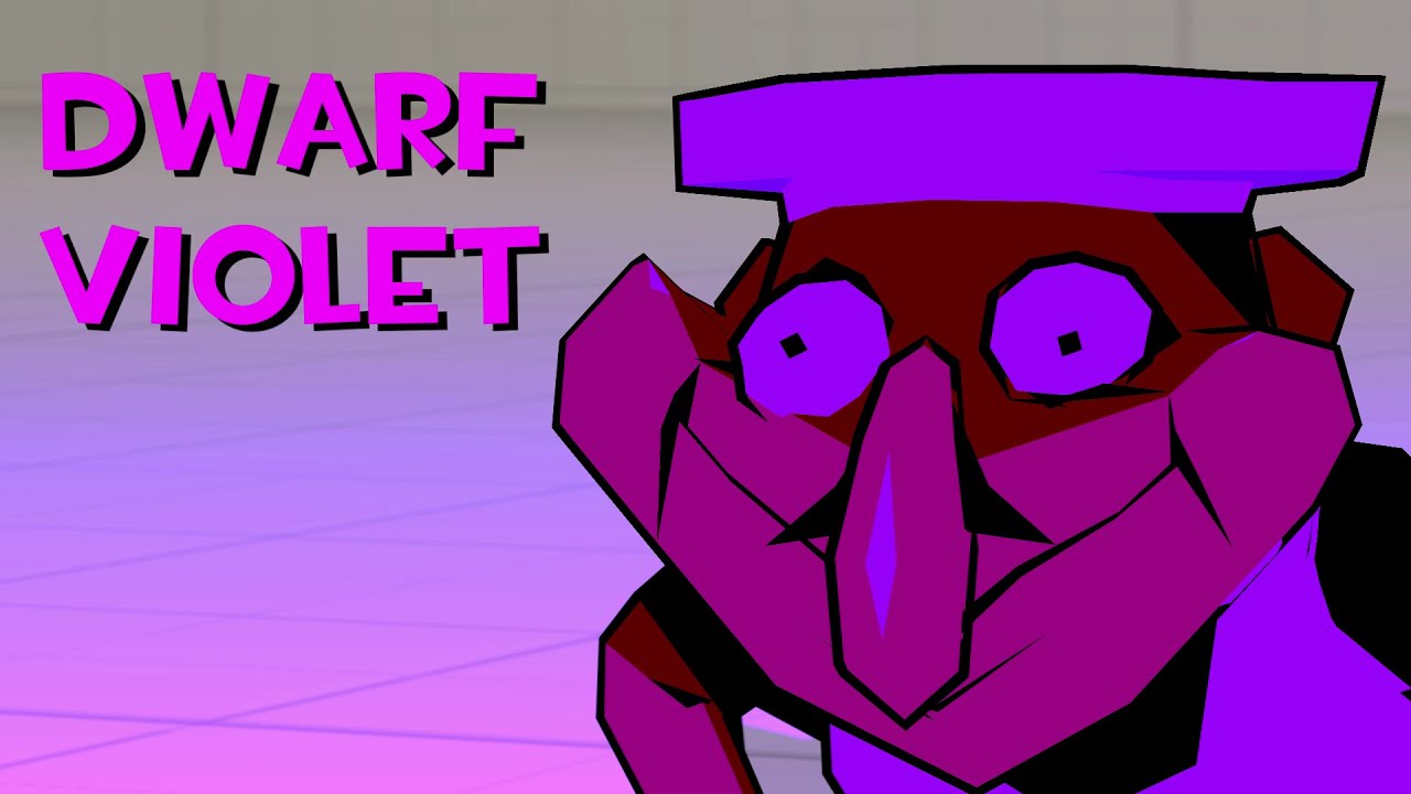 Fake Peppino mini boss showcase: Dwarf Violet (Pizza tower SFM)