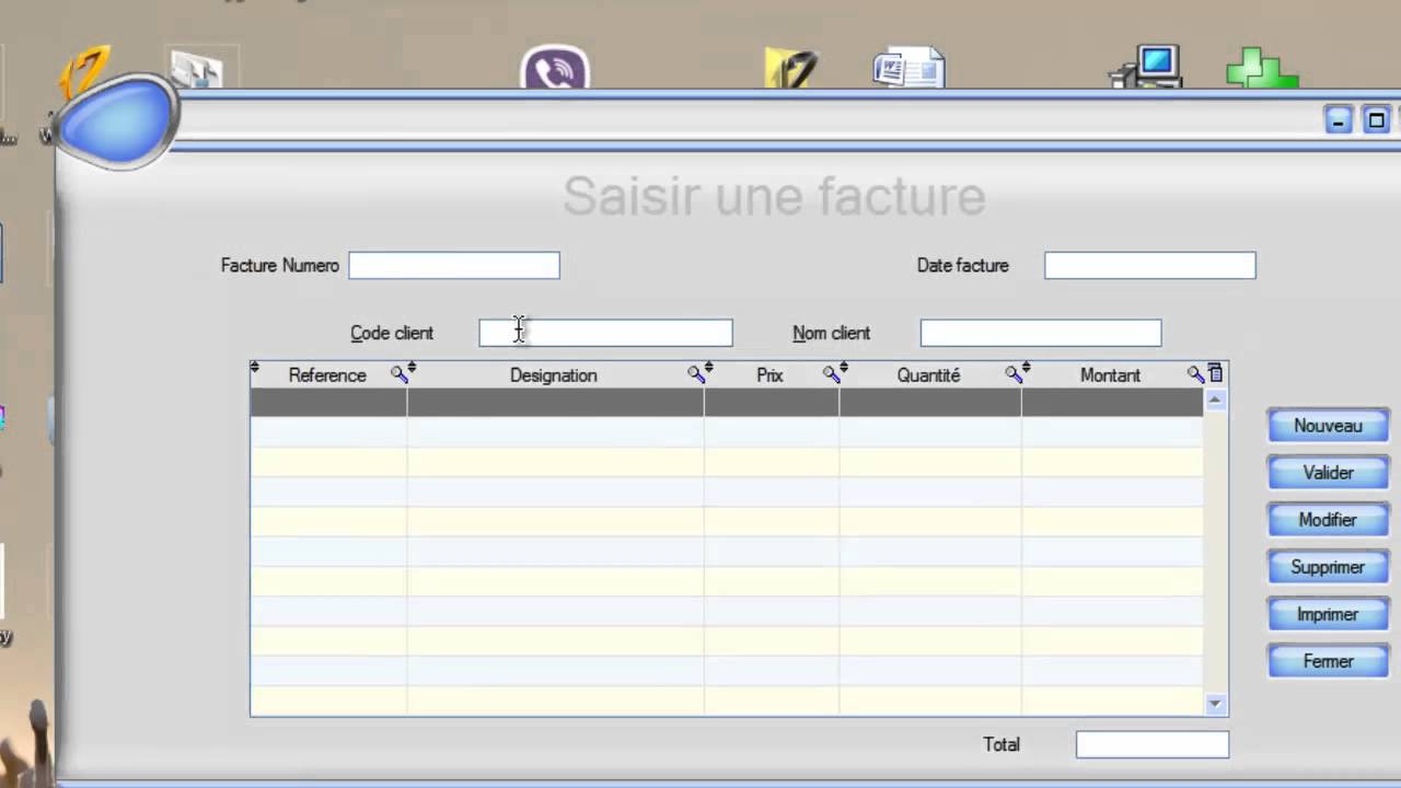 windev facture  code supprition et code calculer