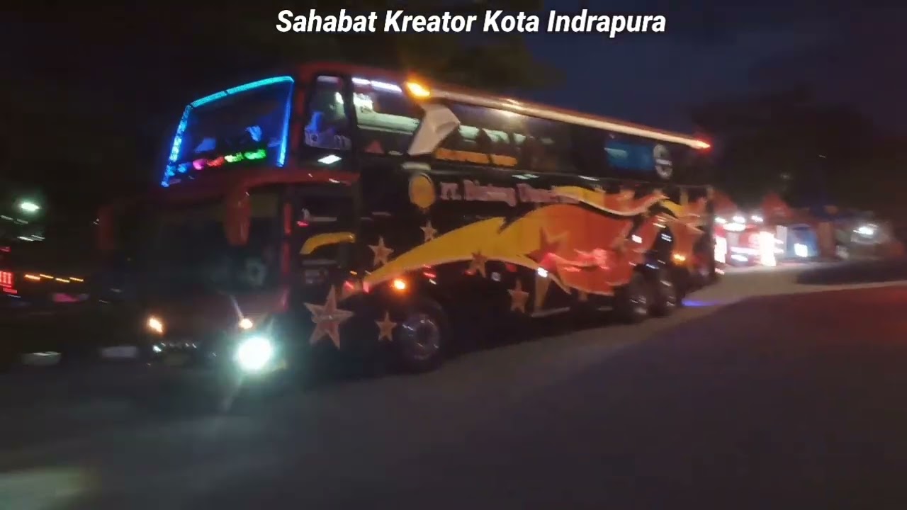 #KEREN terlihat ramai sewa semua bus full penumpang #busmania #bussumatra