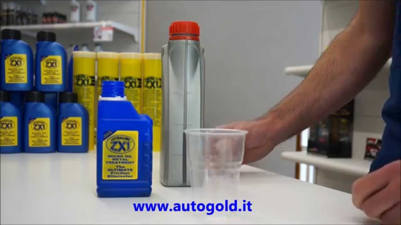 ZX1 additivo: test miscelazione con olio (Autogold.it)