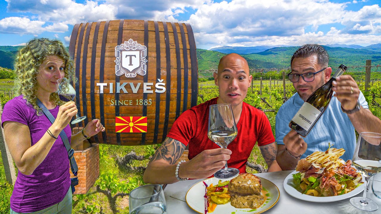 We Found Balkan WINE HEAVEN in Macedonia 🇲🇰 Full Macedonian Food & Wine Tour at Tikveš Winery!