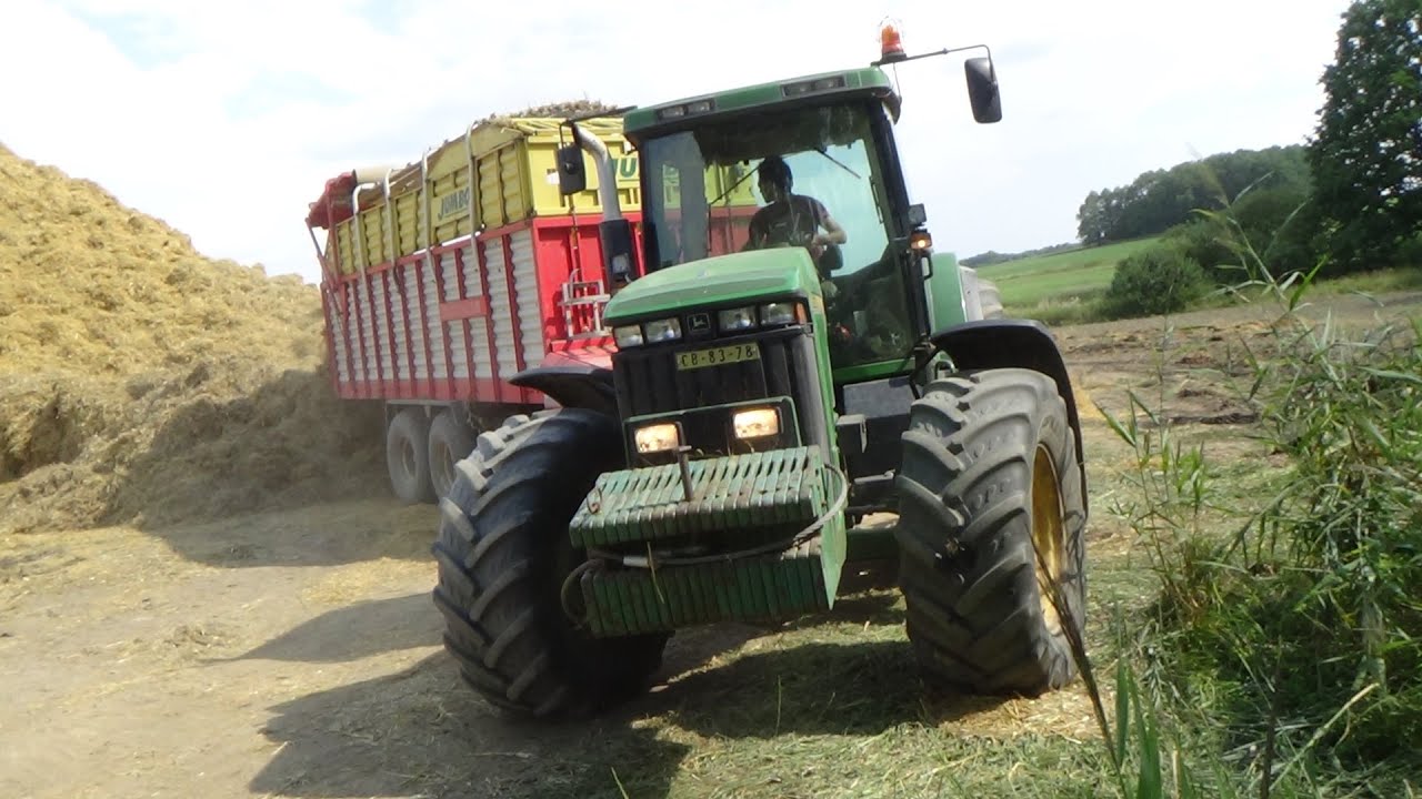 KOMBAJNY A TRAKTORY V   BAHNĚ / JOHN DEERE T660 + 2264 + S 690