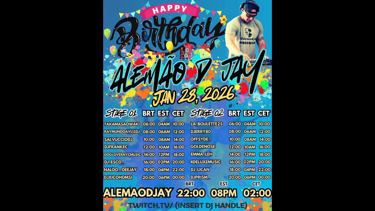 The ClubHouse on the AlemaoDJ Birthday Raid Train by DJ FrankEC  (1-28-26)