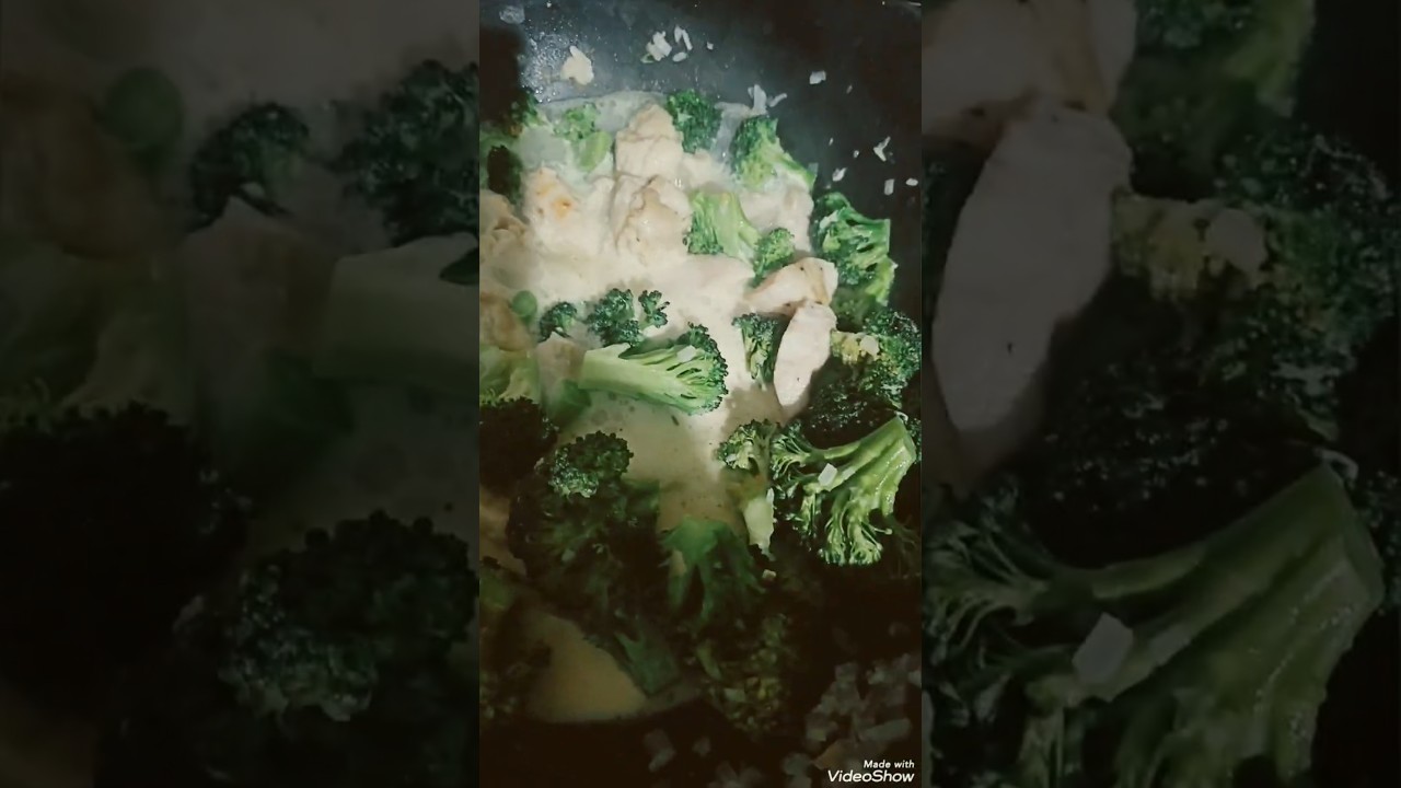 Comida#fitness#pollo#con#Brocoli#a#la#Crema