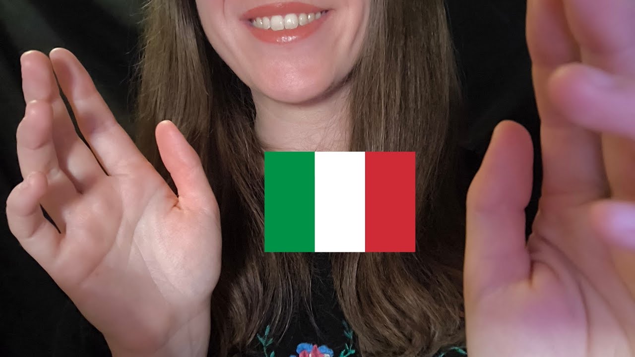 soft spoken ASMR | trying to speak Italian • relaxing hand movements and stress relief