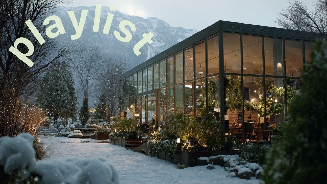PLAYLIST🎇📻Coffee Pop |Stay Soft | Snowy glass cafe,Vibes 💕광고 없음
