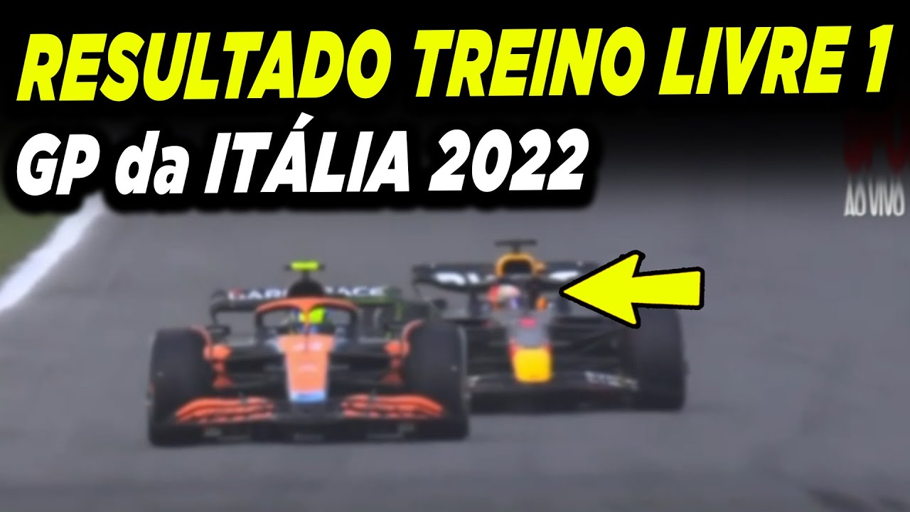 GP IT&Aacute;LIA 2022 - Treino Livre 1 Resultados❗ FERRARI mais veloz que REDBULL e VERSTAPPEN PISTOLA!
