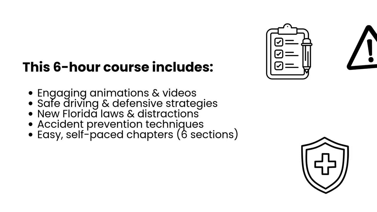 6 Hour Mature Driver Course in Florida