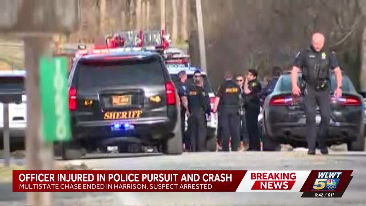 HCSO: Cincinnati officer injured after suspect leads police on chase across Hamilton County