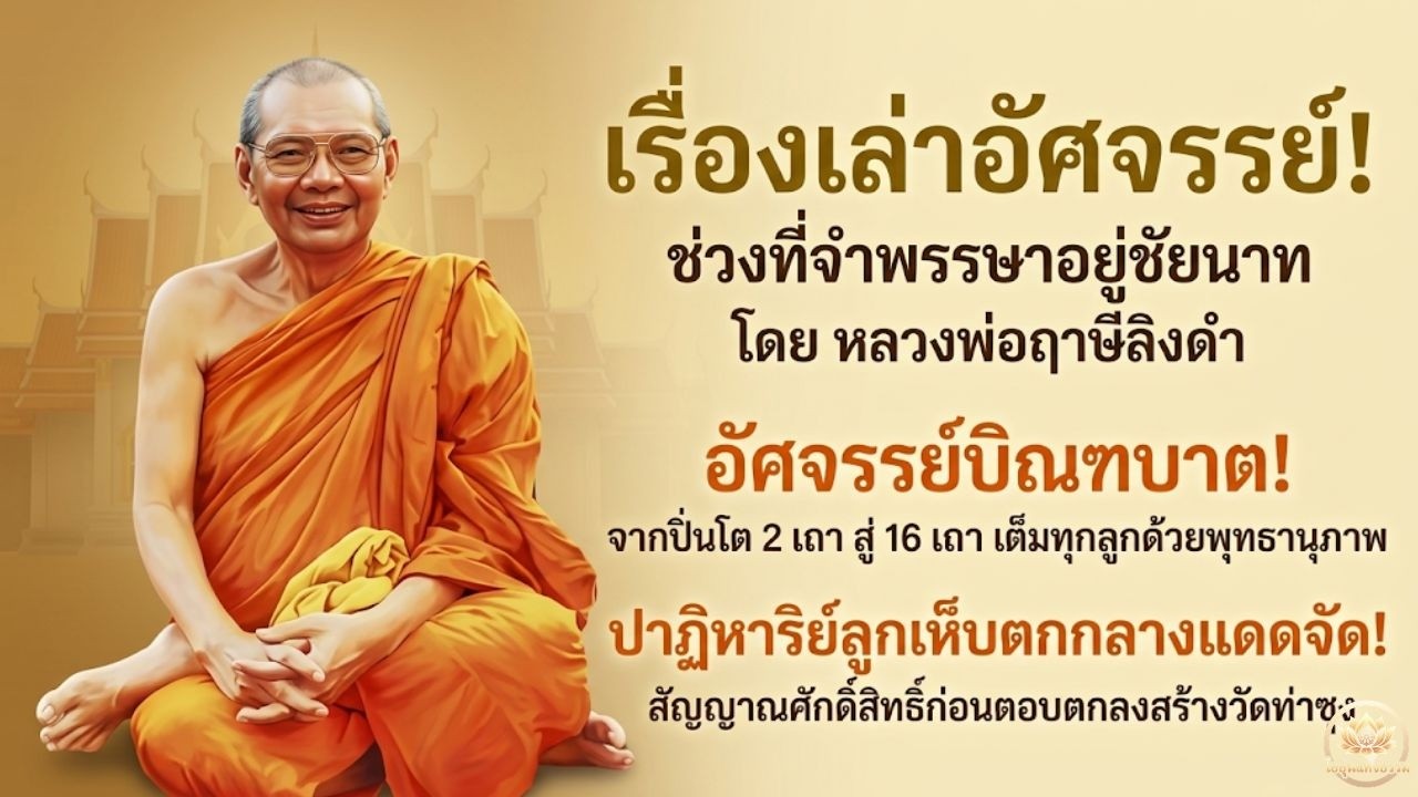 เรื่องเล่าอัศจรรย์! ช่วงที่จำพรรษาอยู่ชัยนาท  ปาฏิหาริย์ลูกเห็บตกกลางแดดจัด!