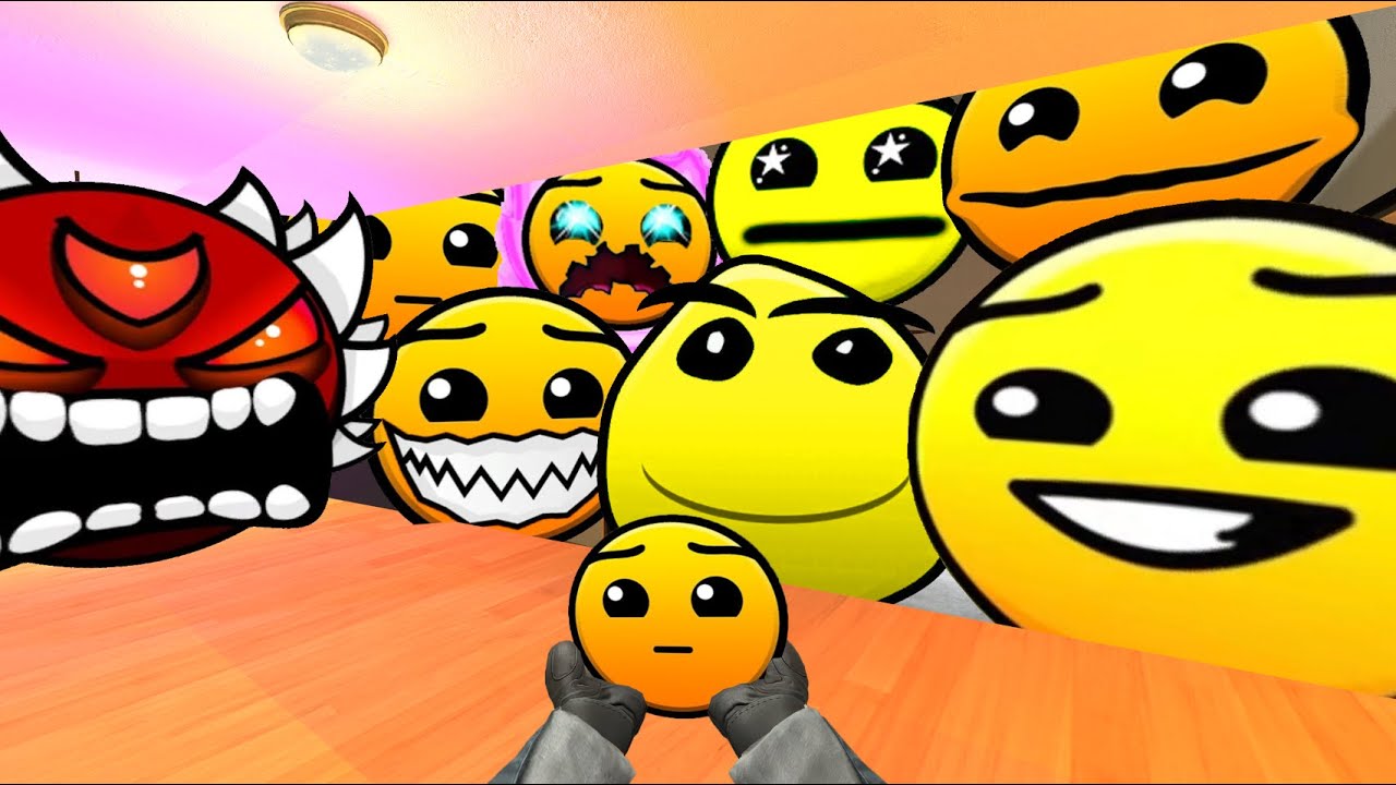 Saving Baby YellowFace From Geometry Dash Emoji  