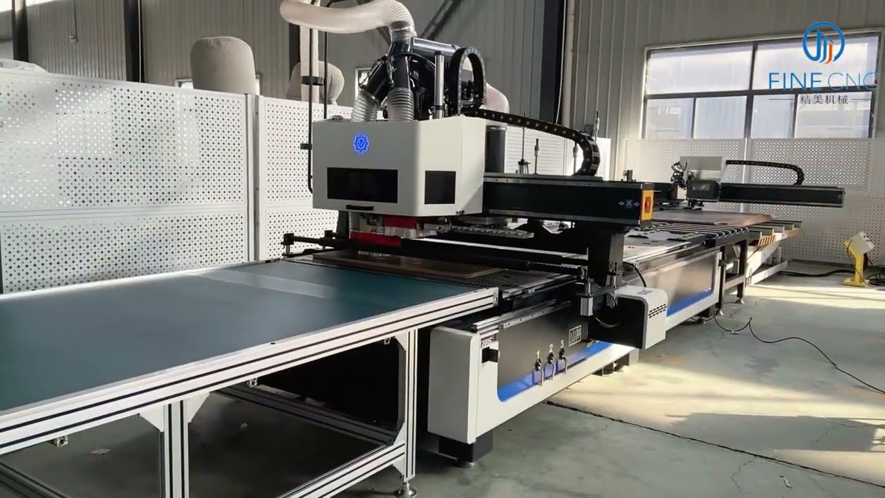 FINECNC CNC NESTING MACHINE WITH AUTO LABEL FUNCTION FOR BOARD TYPE FURNITURE