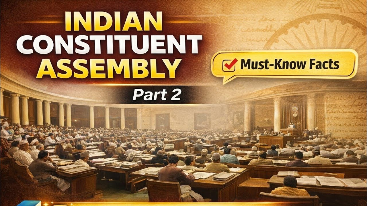 संविधान सभा (भाग–2) | Exam में बार-बार पूछे जाने वाले प्रश्न | UPSC, SSC, NTPC