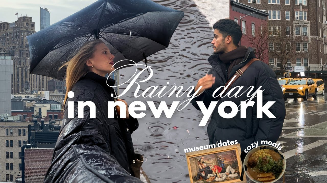New York Vlog | A Cozy Rainy Day in the City.. 🗽🌧️