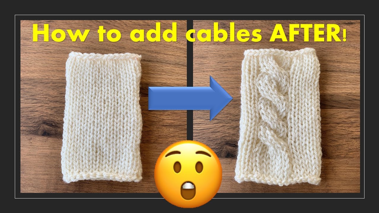 How to knit afterthought cables | Knooking Crochet | Knitting hack | Addi Sentro machine ideas